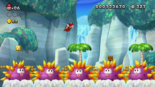 画像ギャラリー No.003のサムネイル画像 / 相変わらずの安心感とWii U版ならではの工夫が魅力。最初の1本としてもオススメしやすい「New スーパーマリオブラザーズ U」