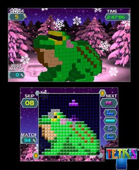 画像ギャラリー No.009のサムネイル画像 / 25種類のモードを収録したニンテンドー3DS版「テトリス」は10月20日に発売。「AR」機能を生かした新モードや新ルールが登場