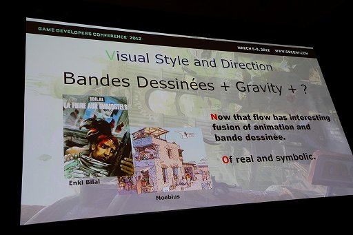 画像ギャラリー No.005のサムネイル画像 / ［GDC 2012］日本のアニメのようで，さらにアメコミのヒーローのようで，エキゾチックであり，ニンジャのようでもある国籍不明のキャラクターを――山口氏が語る「GRAVITY DAZE」のアートデザイン