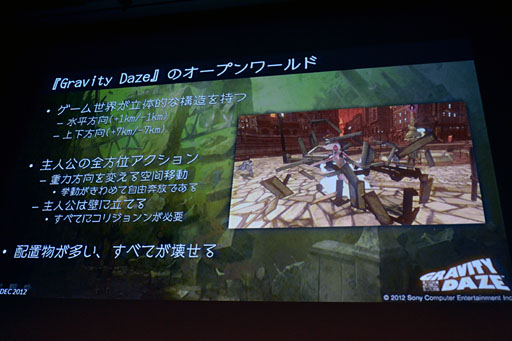 画像ギャラリー No.004のサムネイル画像 / ［CEDEC 2012］「GRAVITY DAZE」のグラフィックスエンジン詳説。いかにしてSCEはリッチな画面効果と30fps動作をVita上で両立させたのか