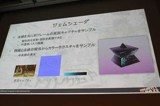 画像ギャラリー No.028のサムネイル画像 / ［CEDEC 2012］「GRAVITY DAZE」のグラフィックスエンジン詳説。いかにしてSCEはリッチな画面効果と30fps動作をVita上で両立させたのか