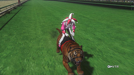 画像ギャラリー No.003のサムネイル画像 / 競馬場にピエロとトラが出現!? 本日発売の「Champion Jockey: Gallop Racer＆GI Jockey」でDLC第1弾“おもしろモデルパック”が配信開始