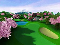 画像ギャラリー No.004のサムネイル画像 / iOS向け「レッツ！ゴルフ3」に桜が舞い富士山を臨む「日本コース」が追加