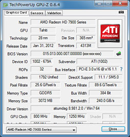 画像ギャラリー No.004のサムネイル画像 / AMD,「Radeon HD 7950」の自動クロックアップ機能有効化BIOSを公開。ファイルをUpしつつ,その効果を確認してみる