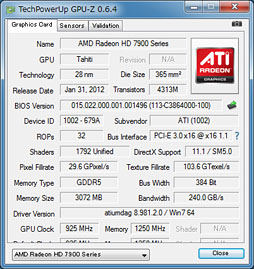 画像ギャラリー No.005のサムネイル画像 / AMD,「Radeon HD 7950」の自動クロックアップ機能有効化BIOSを公開。ファイルをUpしつつ,その効果を確認してみる