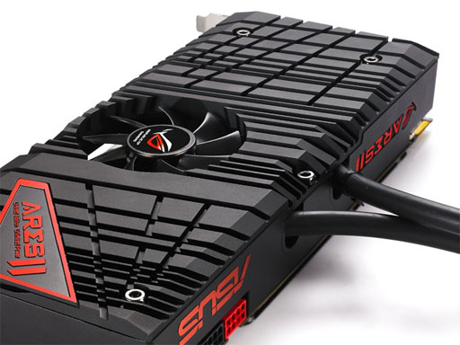 画像ギャラリー No.005のサムネイル画像 / HD 7970 GEを2基搭載。液冷クーラーも標準採用されたモンスターカード「ARES II」が15万5000円で国内発売