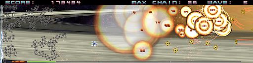 画像ギャラリー No.004のサムネイル画像 / 超ワイド画面STG「Super Chain Crusher Horizon」がPLAYISMで配信開始