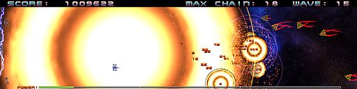 画像ギャラリー No.008のサムネイル画像 / 超ワイド画面STG「Super Chain Crusher Horizon」がPLAYISMで配信開始