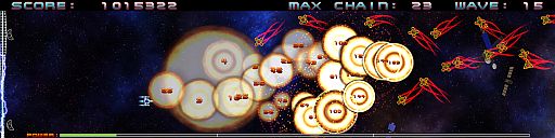 画像ギャラリー No.009のサムネイル画像 / 超ワイド画面STG「Super Chain Crusher Horizon」がPLAYISMで配信開始