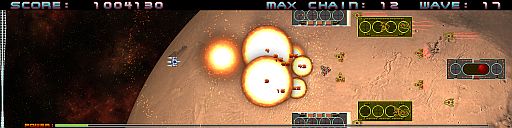 画像ギャラリー No.011のサムネイル画像 / 超ワイド画面STG「Super Chain Crusher Horizon」がPLAYISMで配信開始