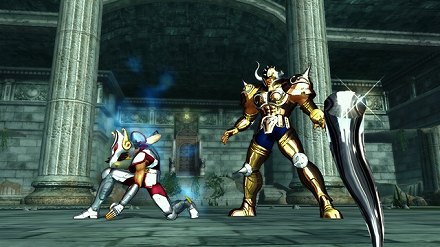 画像ギャラリー No.009のサムネイル画像 / 「聖闘士星矢戦記」，ペガサス星矢/ドラゴン紫龍/キグナス氷河/アンドロメダ瞬/フェニックス一輝ら5人の青銅聖闘士と，黄金聖闘士アルデバランが公開
