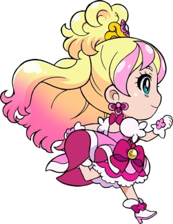 画像ギャラリー No.002のサムネイル画像 / 「チャリ走DX3」,「プリンセスプリキュア」コラボステージ登場。フローラ達が走る