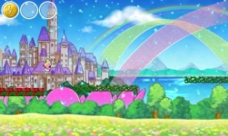 画像ギャラリー No.009のサムネイル画像 / 「チャリ走DX3」,「プリンセスプリキュア」コラボステージ登場。フローラ達が走る