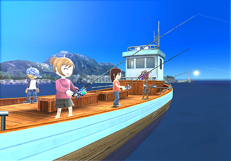 画像ギャラリー No.013のサムネイル画像 / 「ファミリーフィッシング」最新情報。ゲーム内で体験できるアクティビティや，リール型コントローラ「さおコン」の操作方法などの情報が公開に