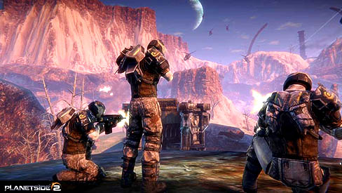 画像ギャラリー No.003のサムネイル画像 / SOE「Planetside 2」の公式サイトをオープンし,ムービーやスクリーンショットを公開。数千人のプレイヤーによる,超大規模戦闘が実現