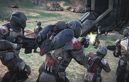 画像ギャラリー No.004のサムネイル画像 / 「PlanetSide 2」の最新スクリーンショットが多数公開に。プレイヤーは毎回サーバーを自由に選んでプレイできる見込み