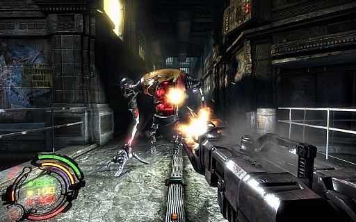 画像ギャラリー No.008のサムネイル画像 / ポーランド生まれのFPS「Hard Reset」のデモ版を4GamerにUp。機械生命体との終わりなき戦いを描く,ダークでシリアスなFPS
