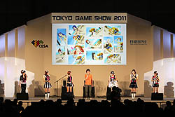 画像ギャラリー No.020のサムネイル画像 / ［TGS 2011］バンダイナムコゲームスのステージイベント「アニメもゲームもグラビアも！　全部まとめてアイドルマスター!!」で，アニメの新たなオープニング曲「CHANGE!!!!」が初公開