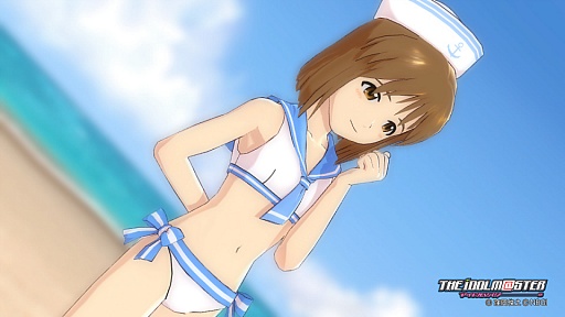 画像ギャラリー No.026のサムネイル画像 / 「アイドルマスター グラビアフォーユー! VOL.9」では,セーラーミズギの秋月 涼と浴衣姿のアイドル達の撮影がついにできる。カバーガールは如月千早
