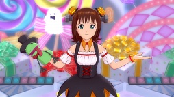 画像ギャラリー No.025のサムネイル画像 / 「アイドルマスター2」の最新ダウンロードコンテンツ「カタログ第13号」の配信は，2012年11月1日。収録曲は「魔法をかけて！」，そして新衣装は「ハロウィントリッカー」