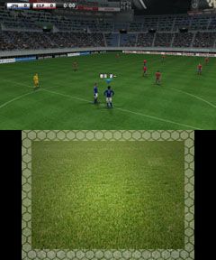 画像ギャラリー No.006のサムネイル画像 / 3DS用「ワールドサッカー ウイニングイレブン 2012」は，タッチ操作にも対応。フェイントも簡単
