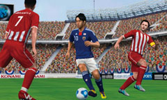 画像ギャラリー No.015のサムネイル画像 / 3DS用「ワールドサッカー ウイニングイレブン 2012」は，タッチ操作にも対応。フェイントも簡単