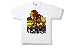 画像ギャラリー No.007のサムネイル画像 / アパレルブランド「A BATHING APE」と「ストリートファイター」のコラボTシャツの発売が決定