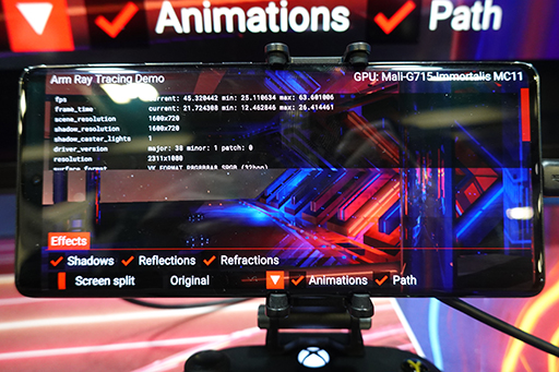 画像ギャラリー No.008のサムネイル画像 / ［GDC 2023］スマートフォンでリアルタイムレイトレーシングを実現するArm製GPU「Immortalis-G715」の実力は？