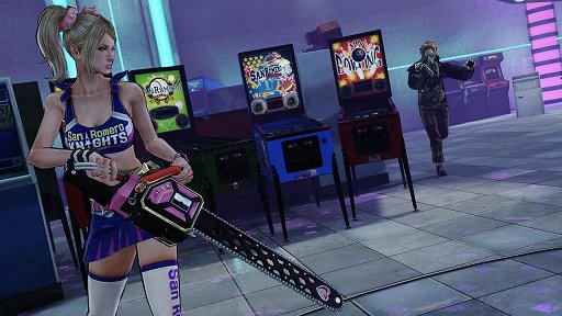 画像ギャラリー No.002のサムネイル画像 / ［GDC 2012］北米では6月12日発売。「LOLLIPOP CHAINSAW」レセプションで，懐かしのゲーセン風ステージをみっちり遊んでみた
