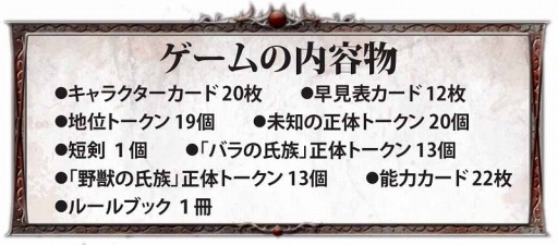 画像ギャラリー No.004のサムネイル画像 / 「人狼」系カードゲーム「ブラッドバウンド」の完全日本語版が11月23日に発売