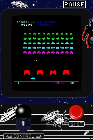 画像ギャラリー No.005のサムネイル画像 / 「スペースインベーダー LITE」「スペースインベーダー インフィニティジーン」,iPhone対応アプリとなってMobageに登場