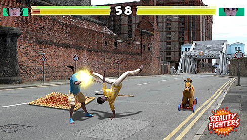 画像ギャラリー No.004のサムネイル画像 / PlayStation Vita向け格闘アクション「リアリティーファイター」，2012年2月23日に発売。拡張現実の世界で，ヒーローになろう