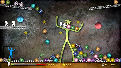 画像ギャラリー No.017のサムネイル画像 / 2011年9月7日に配信開始,Xbox 360専用タイトル「リードミーズ」ってこんなゲームだった。かわいいリードミー達を優しくリードしてゴールへ導こう