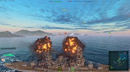 画像ギャラリー No.003のサムネイル画像 / ［gamescom］戦艦「長門」の主砲が火を噴き，駆逐艦「吹雪」が縦横無尽に航行。「World of Warships」のデモプレイで新情報が次々と明らかに