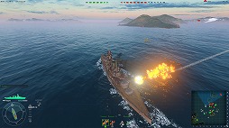 画像ギャラリー No.004のサムネイル画像 / ［gamescom］戦艦「長門」の主砲が火を噴き，駆逐艦「吹雪」が縦横無尽に航行。「World of Warships」のデモプレイで新情報が次々と明らかに