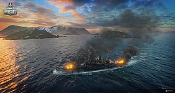 画像ギャラリー No.013のサムネイル画像 / ［gamescom］戦艦「長門」の主砲が火を噴き，駆逐艦「吹雪」が縦横無尽に航行。「World of Warships」のデモプレイで新情報が次々と明らかに