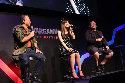 画像ギャラリー No.002のサムネイル画像 / ［TGS 2014］ボイスパックに痛軍艦。さまざまな話題が飛び出した「World of Warships」の「コラボ雑談」とは。「Trident」ライブの写真も掲載