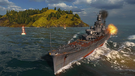 画像ギャラリー No.003のサムネイル画像 / 「World of Warships」,正式サービスも始まったところで,戦艦の戦いについてきっと参考になるはずのムービーを掲載