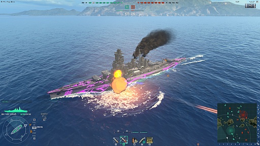 画像ギャラリー No.018のサムネイル画像 / 「World of Warships」の「蒼き鋼のアルペジオ -アルス・ノヴァ-」コラボ軍艦2隻をムービーで紹介。きゅうそくせんこー……は，しないけど