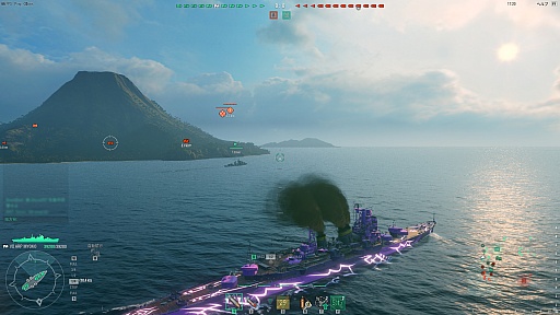 画像ギャラリー No.020のサムネイル画像 / 「World of Warships」の「蒼き鋼のアルペジオ -アルス・ノヴァ-」コラボ軍艦2隻をムービーで紹介。きゅうそくせんこー……は，しないけど