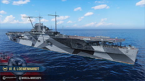 画像ギャラリー No.001のサムネイル画像 / 「World of Warships」，最新アップデートでドイツ空母を実装