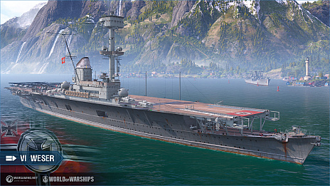 画像ギャラリー No.009のサムネイル画像 / 「World of Warships」，最新アップデートでドイツ空母を実装