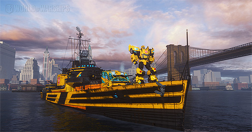 画像ギャラリー No.004のサムネイル画像 / 「World of Warships」と「トランスフォーマー」がコラボ。PC版，PS4とXbox One向けの“Legends”で本日から