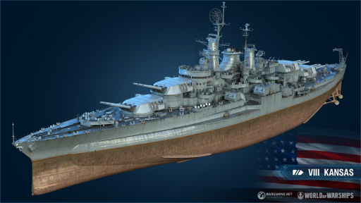 画像ギャラリー No.001のサムネイル画像 / 「World of Warships」にアメリカ戦艦が登場。KansasとMinnesotaを入手しよう
