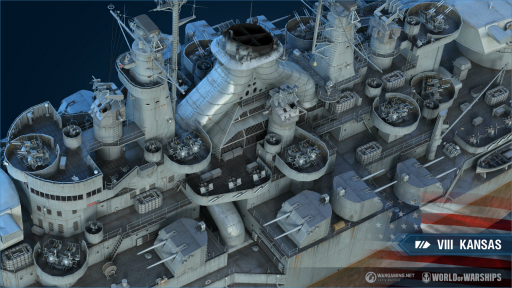 画像ギャラリー No.003のサムネイル画像 / 「World of Warships」にアメリカ戦艦が登場。KansasとMinnesotaを入手しよう