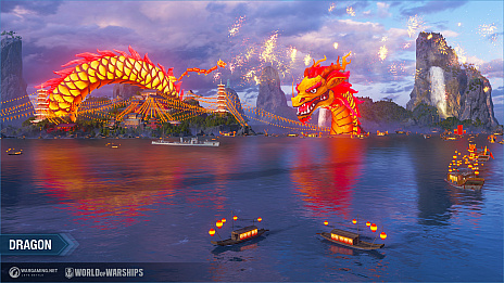 画像ギャラリー No.001のサムネイル画像 / 「World of Warships」，2021年初のアップデートで春節イベント開催。西遊記をテーマにしたコンテナが入手可能に