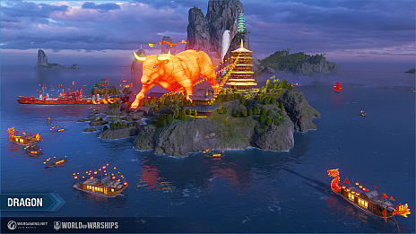 画像ギャラリー No.003のサムネイル画像 / 「World of Warships」，2021年初のアップデートで春節イベント開催。西遊記をテーマにしたコンテナが入手可能に