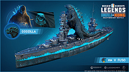 画像ギャラリー No.001のサムネイル画像 / ゴジラ勝つか？ コング勝つか？ 「World of Warships」で世紀の大決斗！ 日米の戦艦が「ゴジラvsコング」仕様になって登場