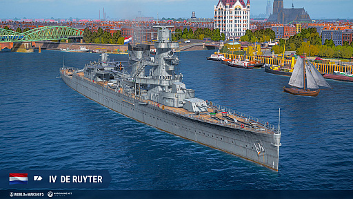 画像ギャラリー No.005のサムネイル画像 / 「World of Warships」,新兵装“空襲”が使用可能なオランダ巡洋艦が最新アップデートで登場