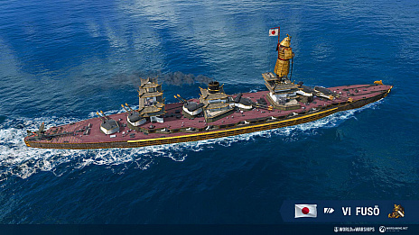 画像ギャラリー No.018のサムネイル画像 / 「World of Warships」，艦橋が甲冑姿の武士に変貌する新スキン“日本の城 ‐ 扶桑”が登場に